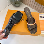 New Monogram Heel Sandals