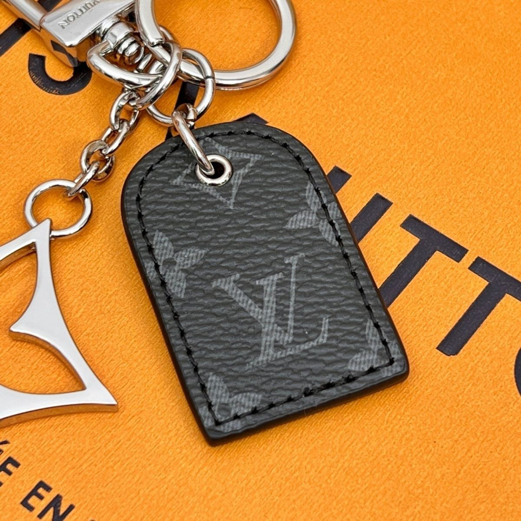 Leather Titanium Steel Keychain Keychain