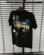 New Ink splashing print t-shirt