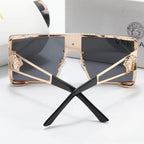 2026 New Fashion Oversized Metal Square HD Sunglasses