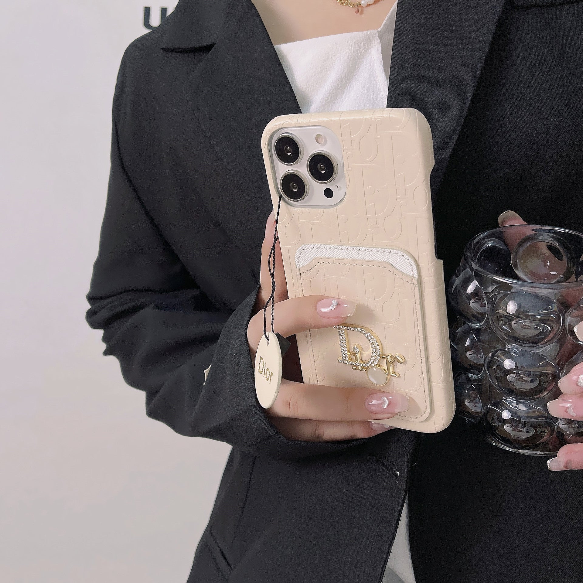 Leather card holder case