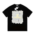 Large graffiti three-dimensional logo print casual short-sleeved T-shirt