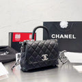 Silver Buckle Handbag Messenger Bag