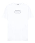 Rectangular Brand Print Crewneck T-Shirt
