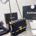 Lucky Charm Metal Monogram Leather Bag