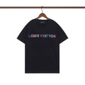 Irregular letter print T-shirt