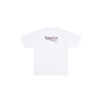 Classic round collar cotton print t-shirt