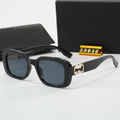 Retro Black Logo Engraved Sunglasses